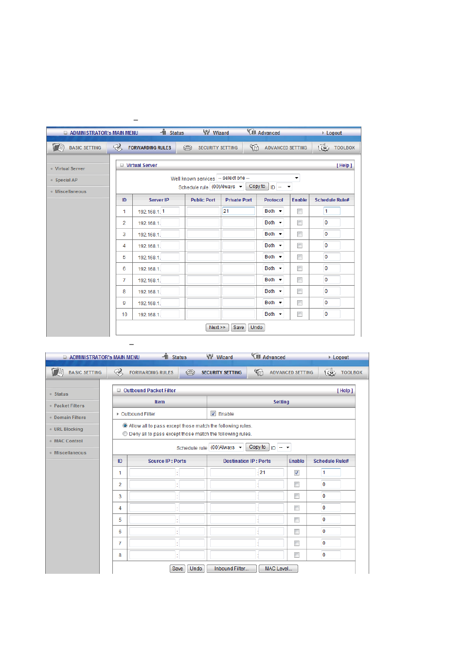 LevelOne WGR-6012 User Manual | Page 60 / 83
