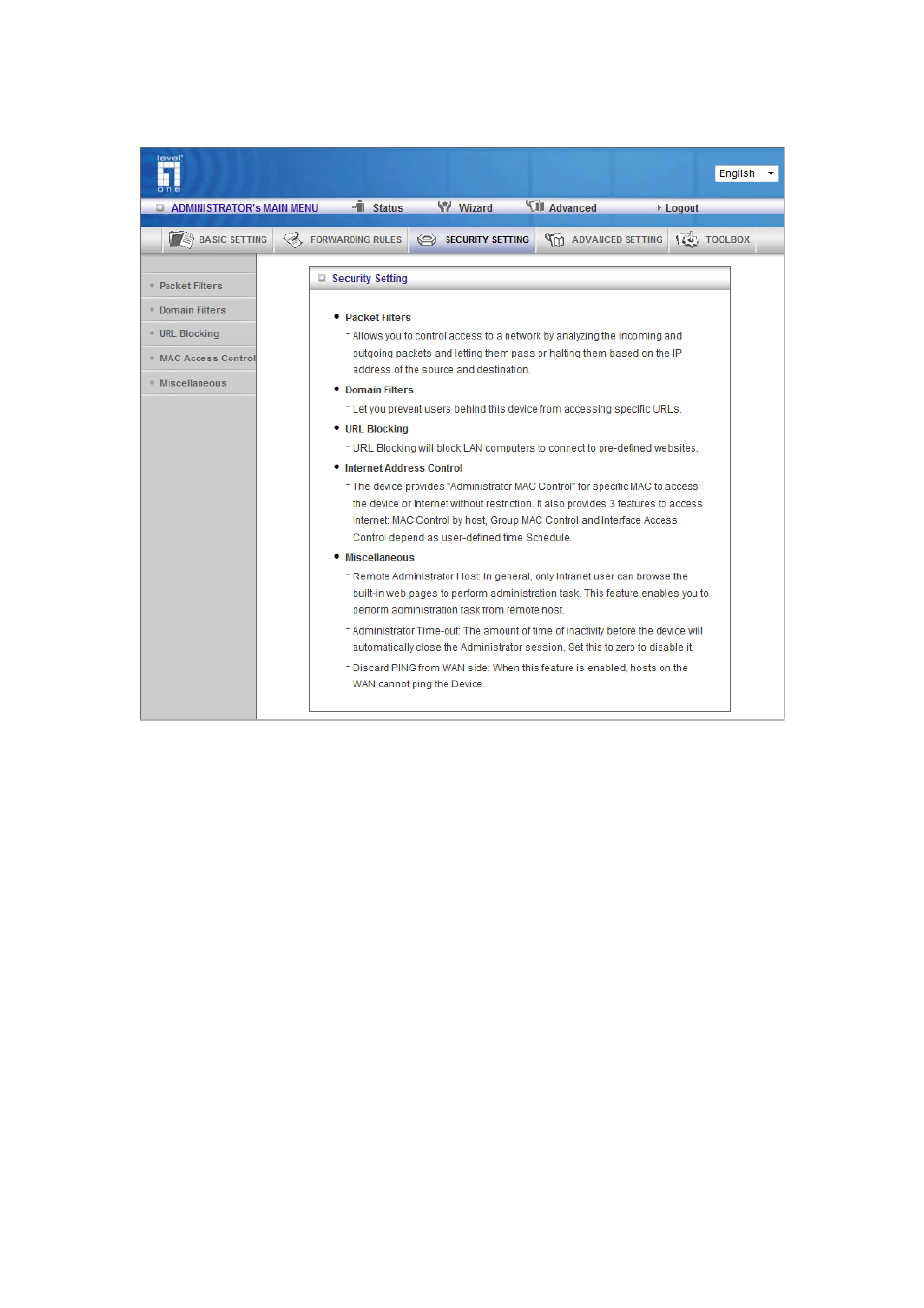 LevelOne WGR-6013 User Manual | Page 57 / 93