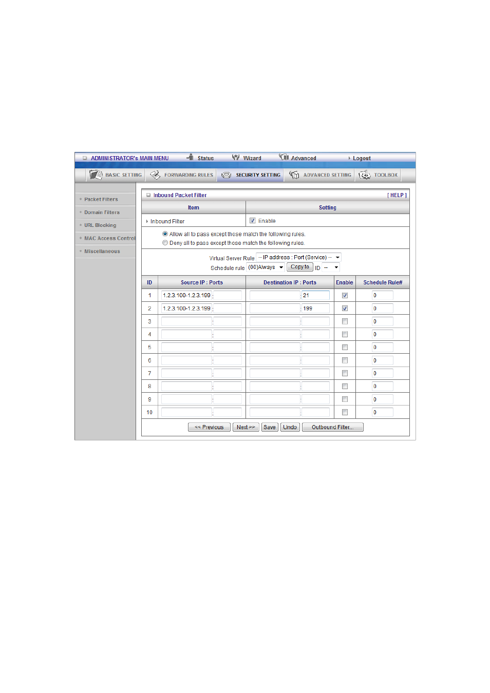 LevelOne WGR-6013 User Manual | Page 60 / 93