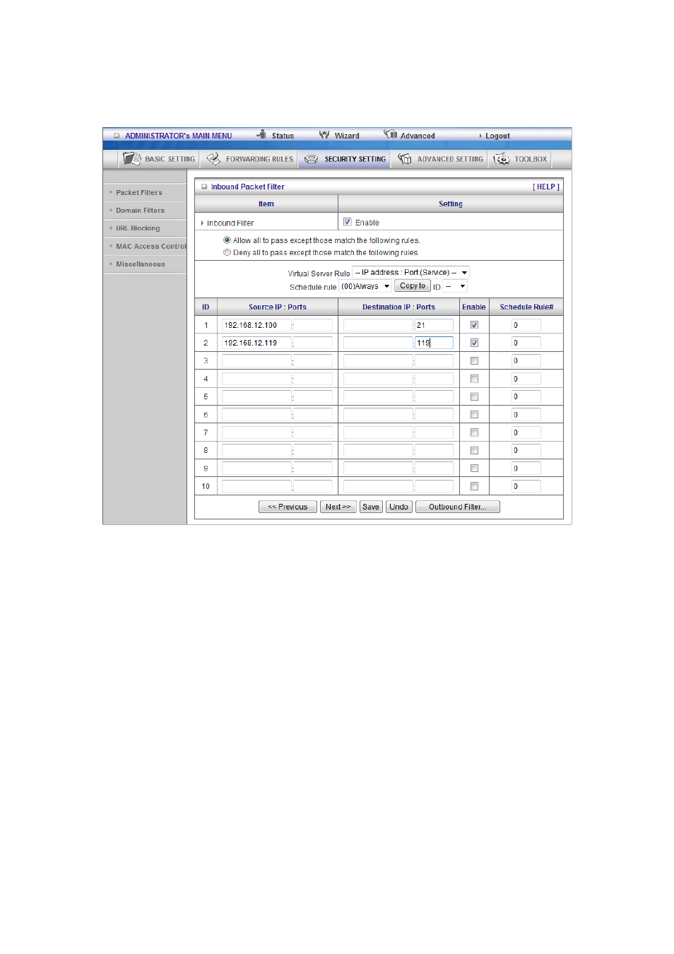 LevelOne WGR-6013 User Manual | Page 62 / 93