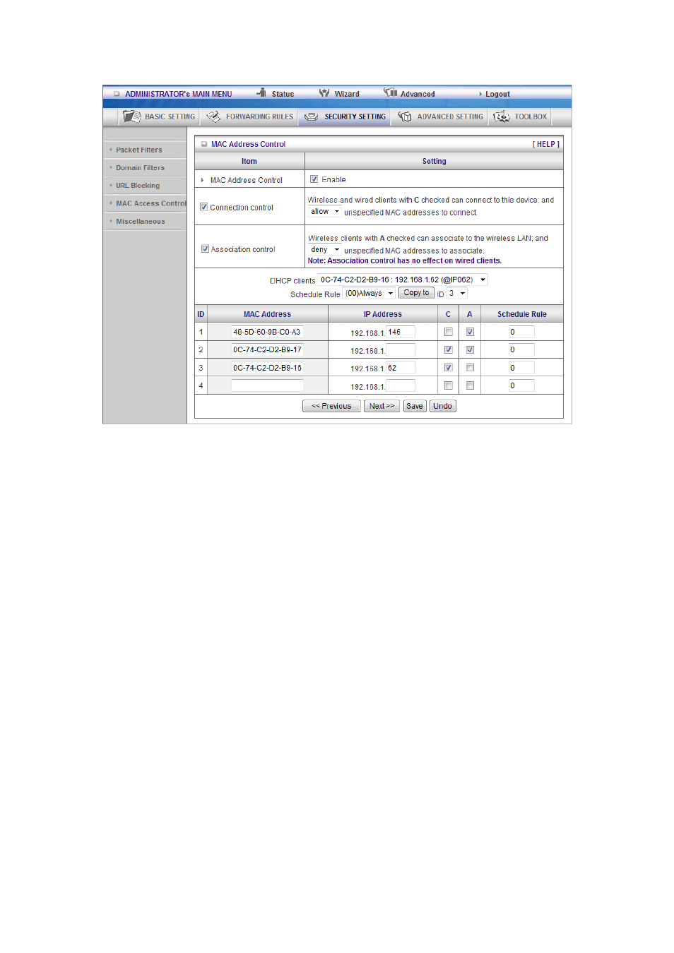 LevelOne WGR-6013 User Manual | Page 70 / 93