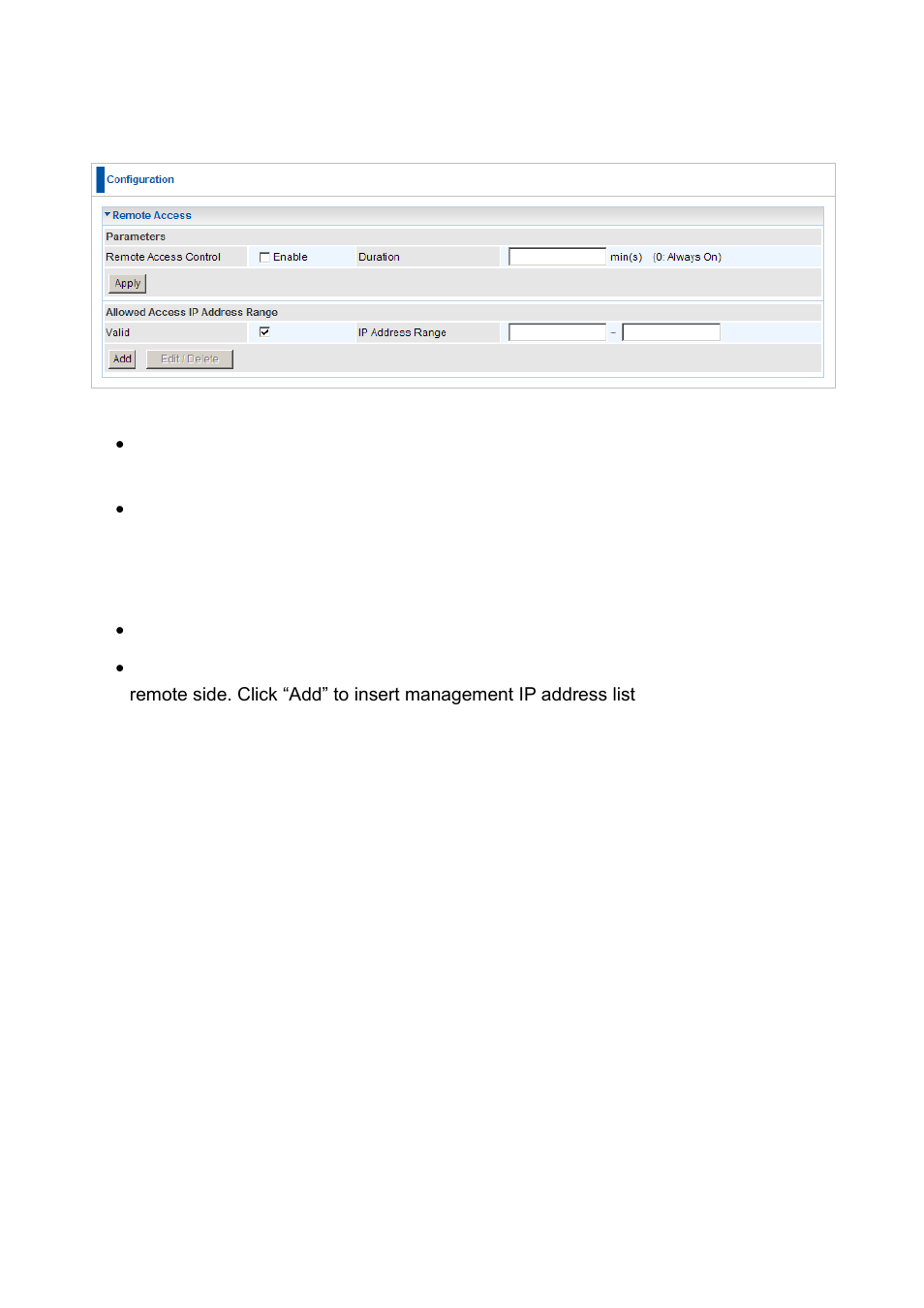 Remote access | LevelOne FBR-1461 User Manual | Page 100 / 106