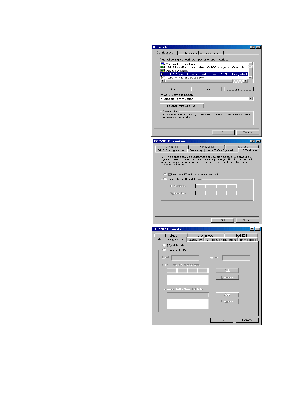 Configuring pc in windows 98/me | LevelOne FBR-1461 User Manual | Page 19 / 106