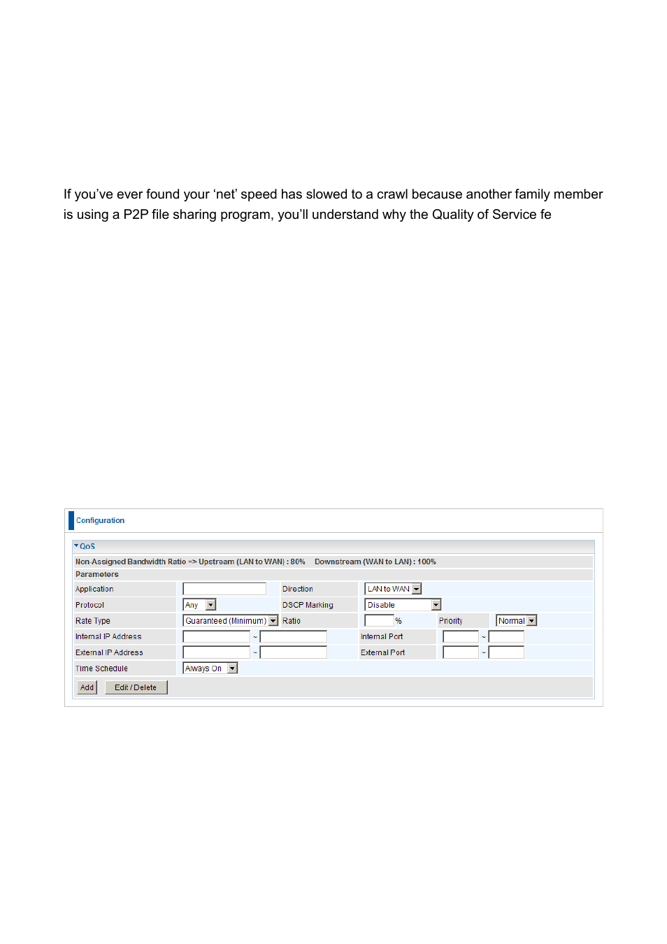 Qos (quality of service) | LevelOne FBR-1461 User Manual | Page 72 / 106