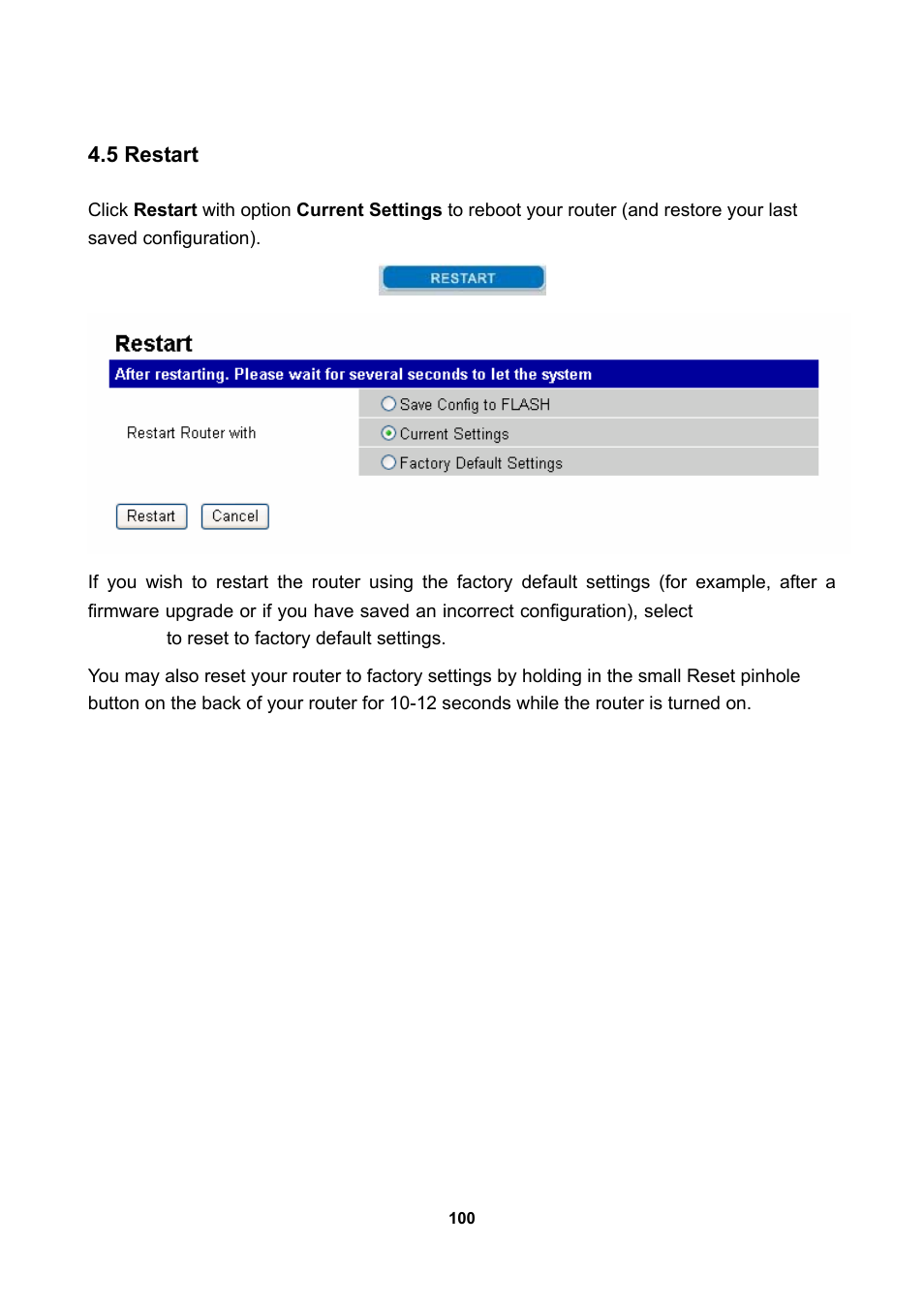 5 restart | LevelOne WBR-3470 User Manual | Page 102 / 114