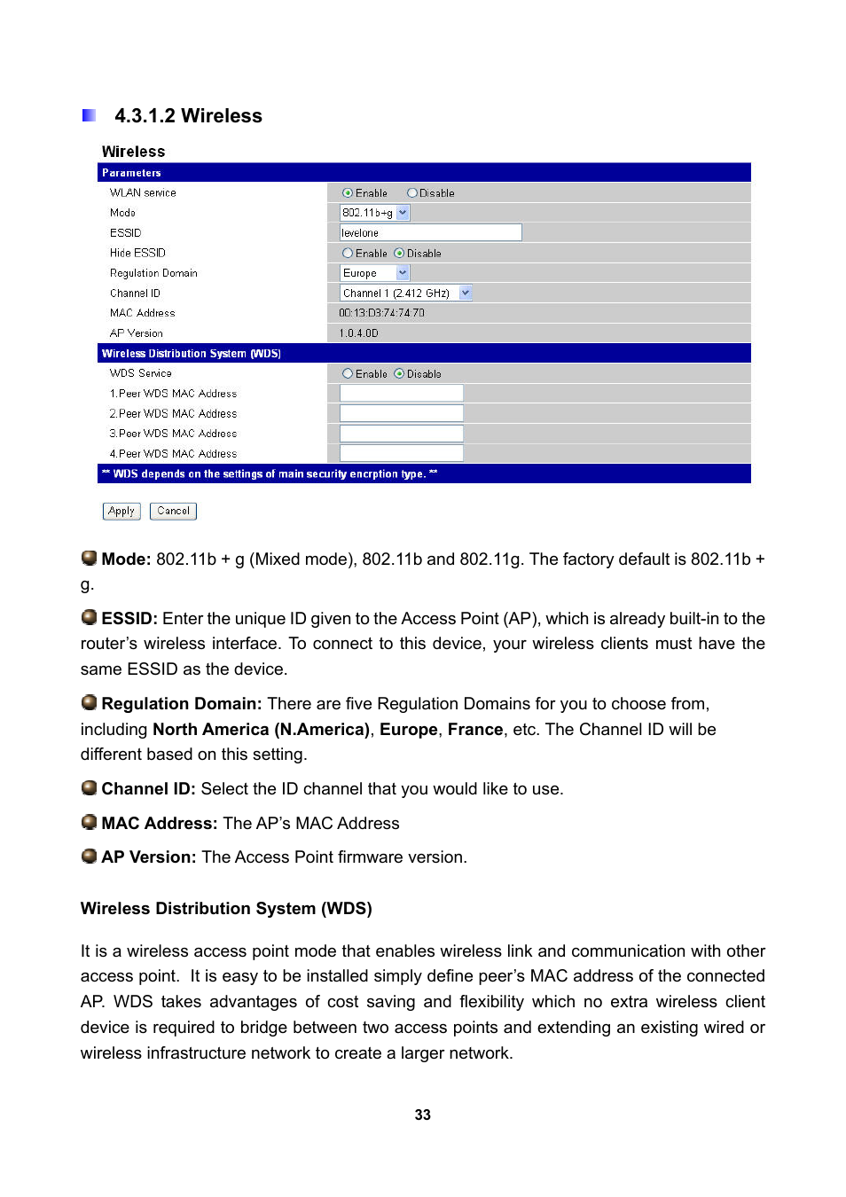 2 wireless | LevelOne WBR-3470 User Manual | Page 35 / 114