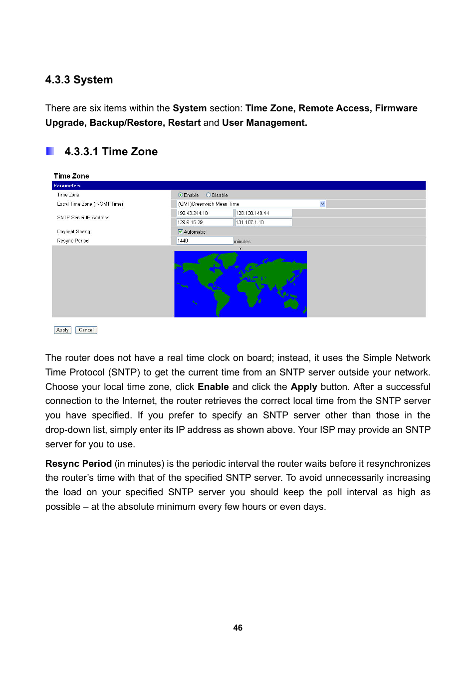 3 system, 1 time zone | LevelOne WBR-3470 User Manual | Page 48 / 114