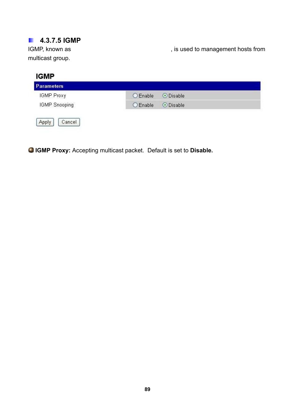 5 igmp | LevelOne WBR-3470 User Manual | Page 91 / 114