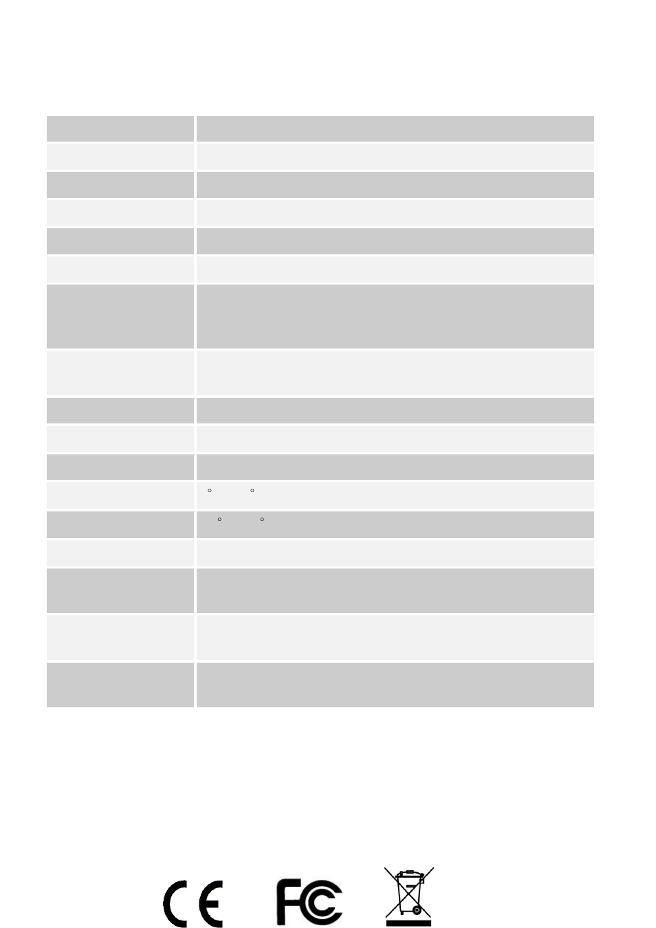 Specification | LevelOne PLI-2040 User Manual | Page 8 / 8