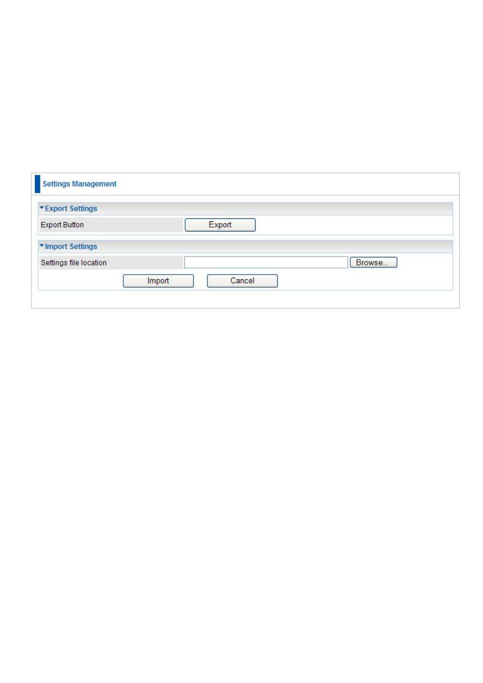 Settings management | LevelOne PLI-3410 User Manual | Page 67 / 69