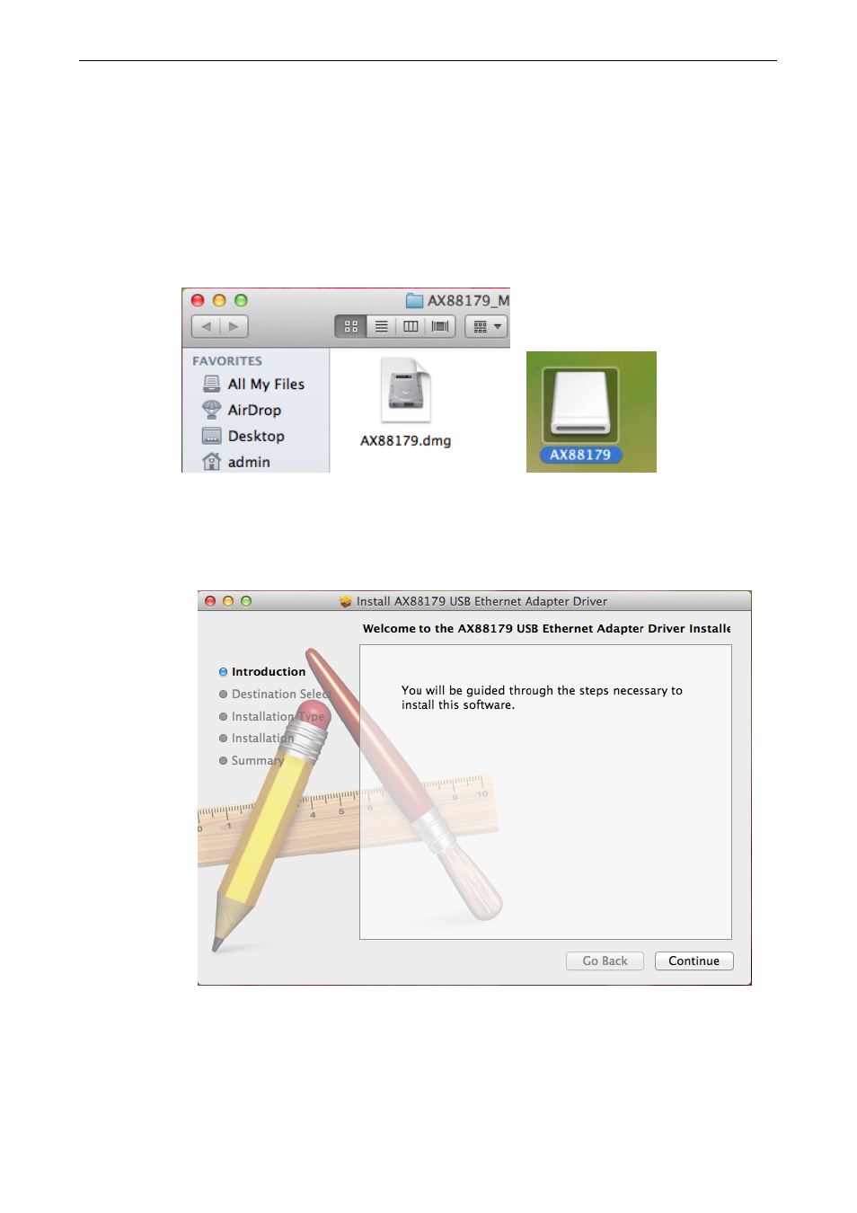 On mac osx | LevelOne USB-0502 User Manual | Page 8 / 17