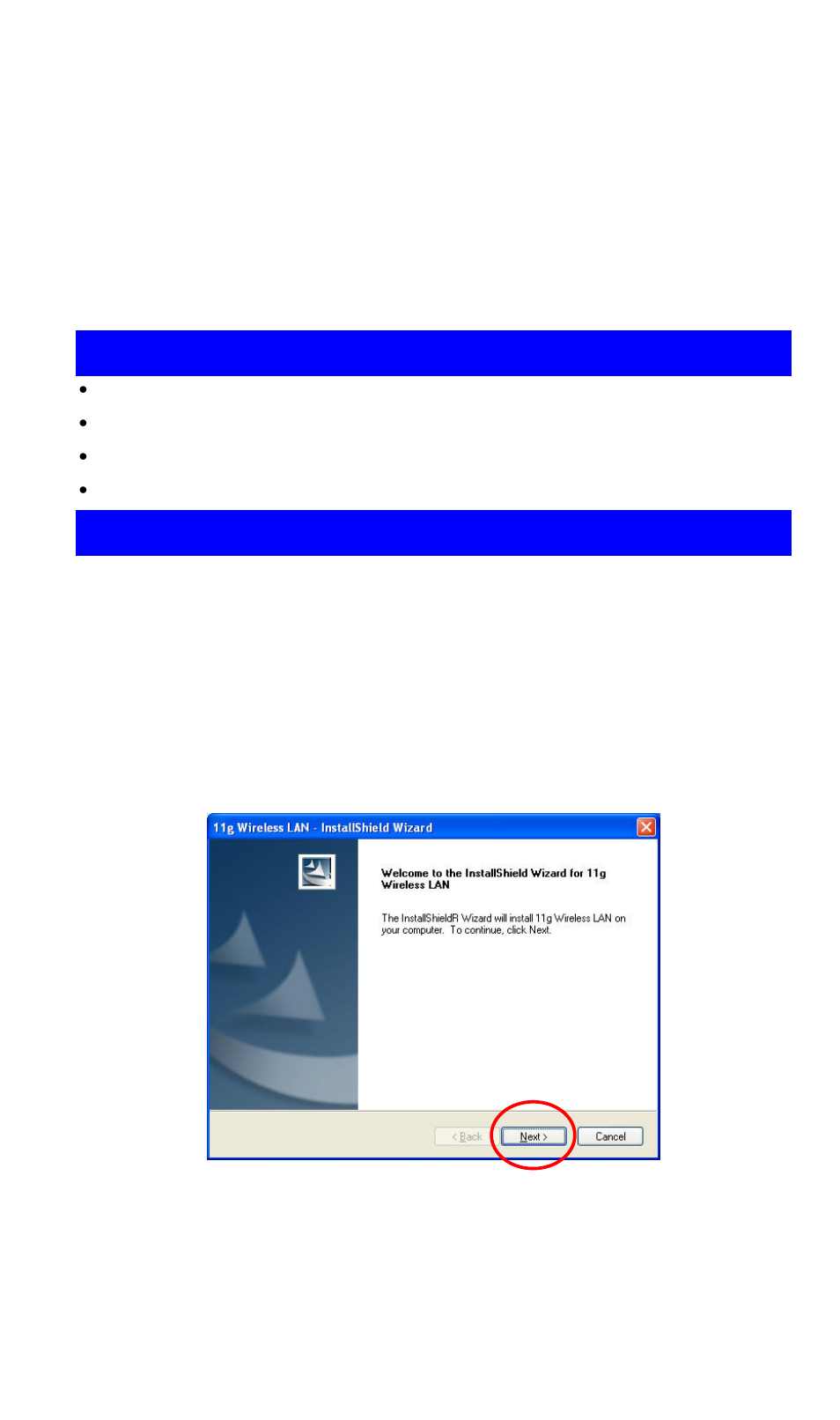 Chapter 2initial installation, Requirements, Procedure | Chapter 2 initial installation, Equirements, Rocedure, Initial installation, Chapter 2 | LevelOne WNC-0305USB User Manual | Page 4 / 23
