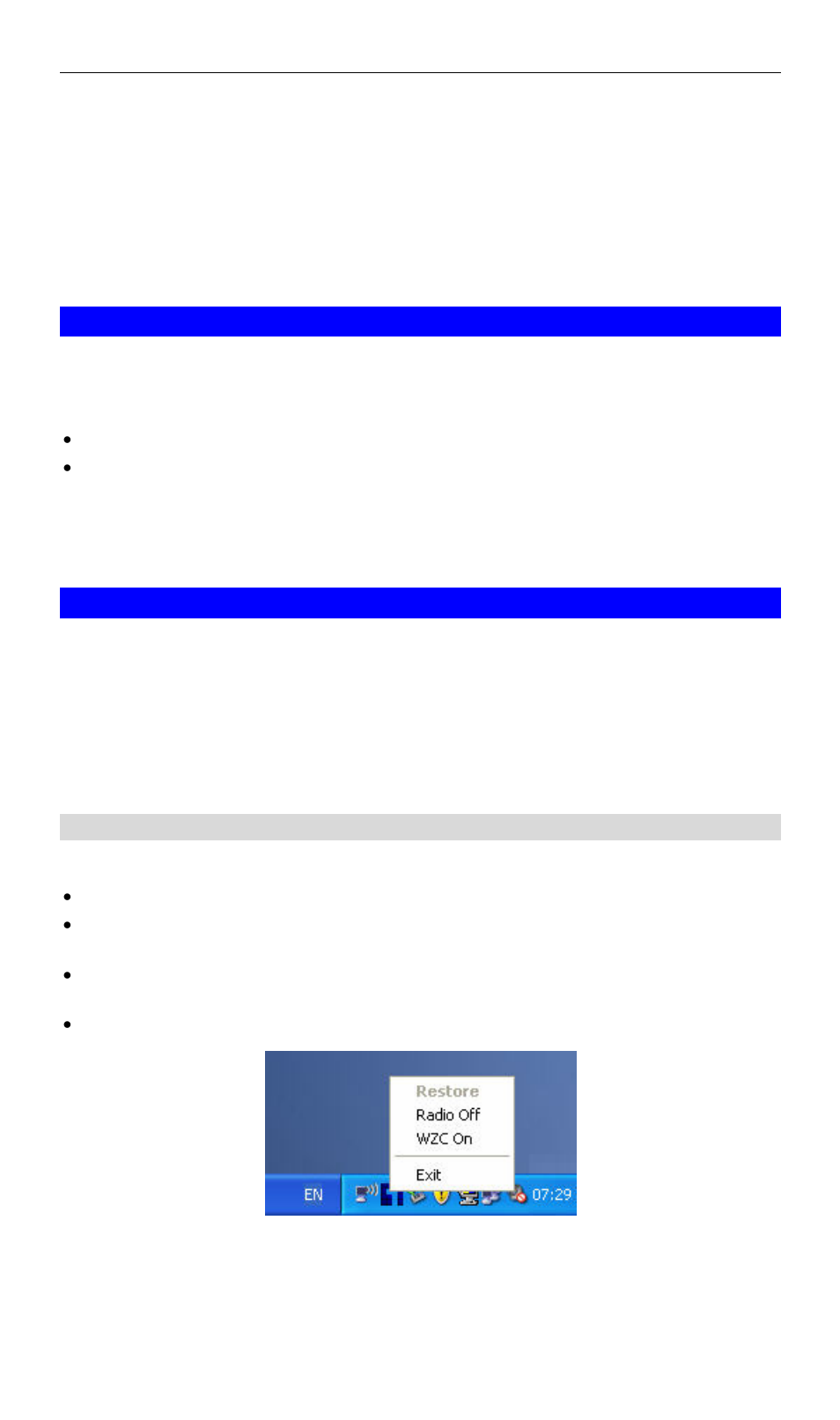 Chapter 3 using the windows utility, Overview, System tray icon | Status information, Using the windows utility, Chapter 3 | LevelOne WPC-0600 User Manual | Page 13 / 28