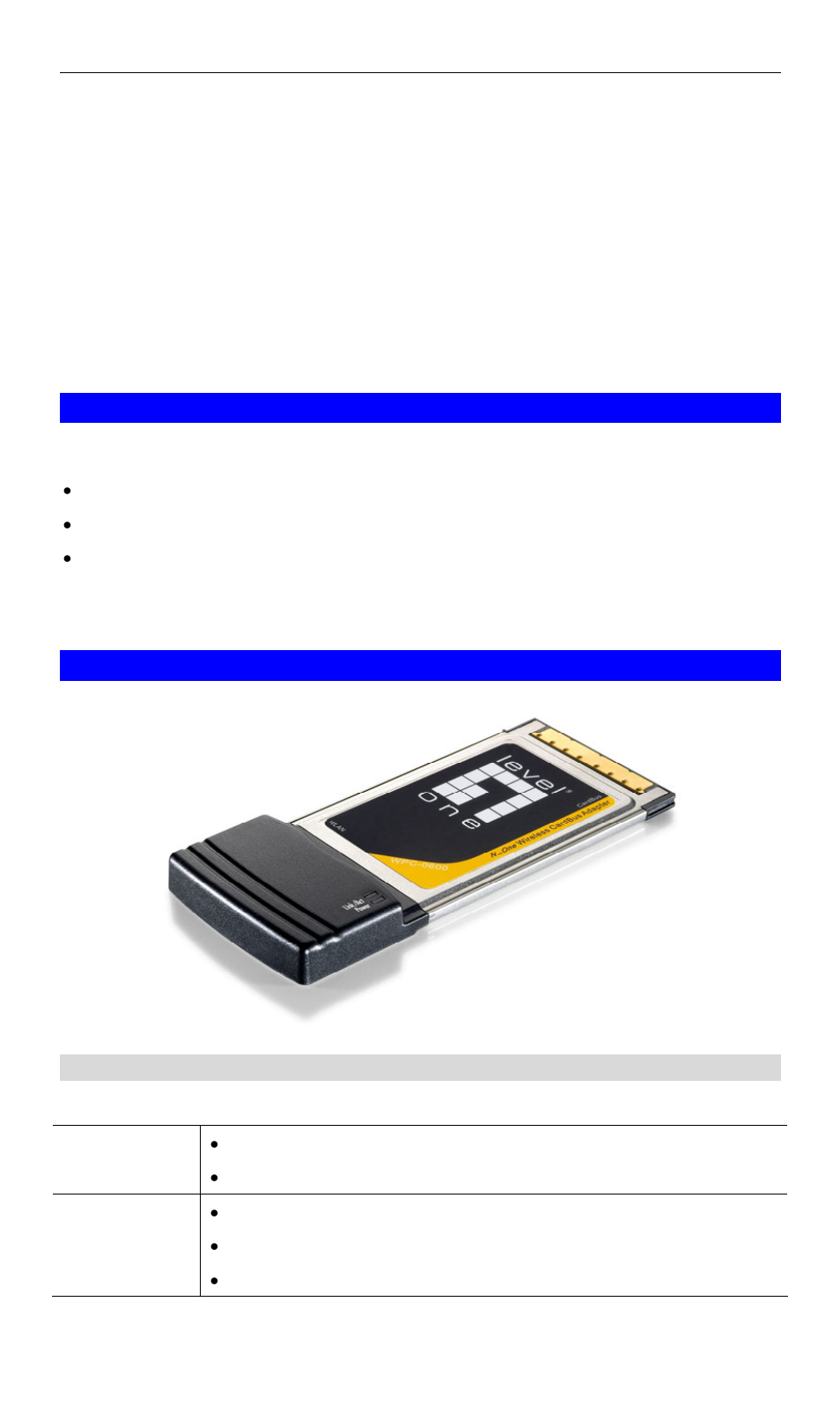 Chapter 1 introduction, Package contents, Leds | Wireless adapter, Introduction, Chapter 1 | LevelOne WPC-0600 User Manual | Page 5 / 28