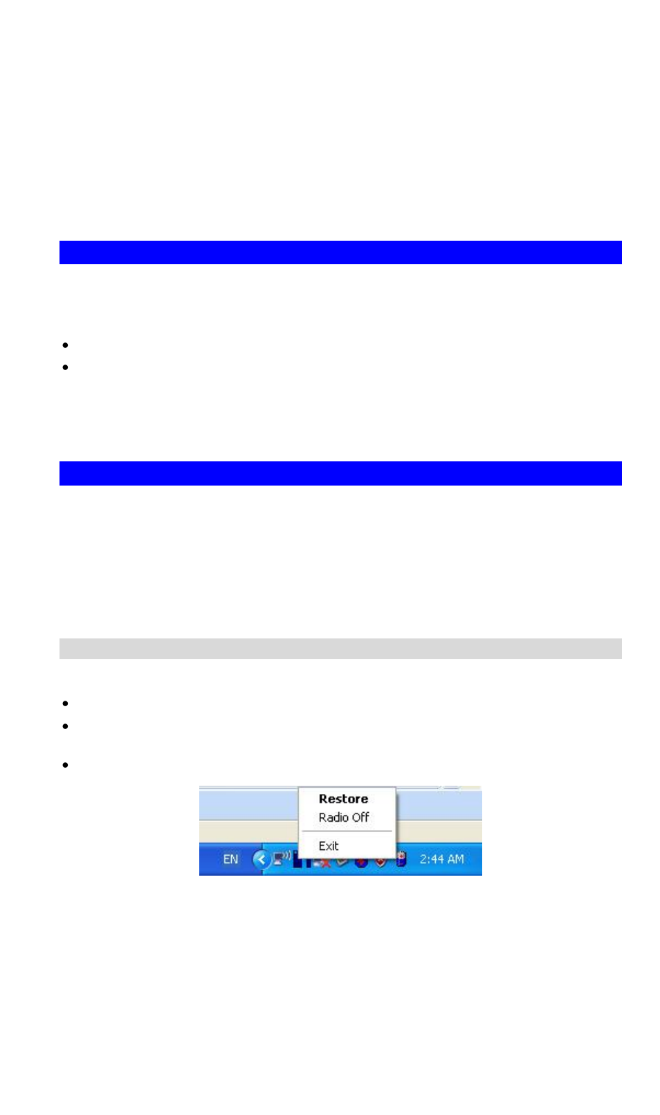 Chapter 3using the windows utility, Overview, System tray icon | Status information, Chapter 3 using the windows utility, Overview system tray icon, Using the windows utility, Chapter 3 | LevelOne WPC-0600 User Manual | Page 7 / 20