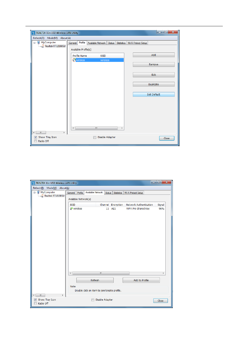 Available network | LevelOne WUA-0605 User Manual | Page 14 / 23