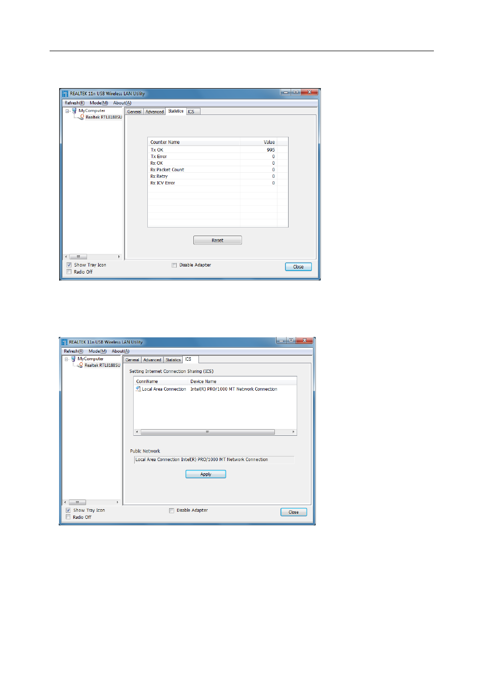 Statistics | LevelOne WUA-0605 User Manual | Page 22 / 23