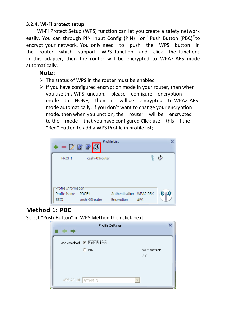 Method 1: pbc | LevelOne WUA-0624 User Manual | Page 22 / 31