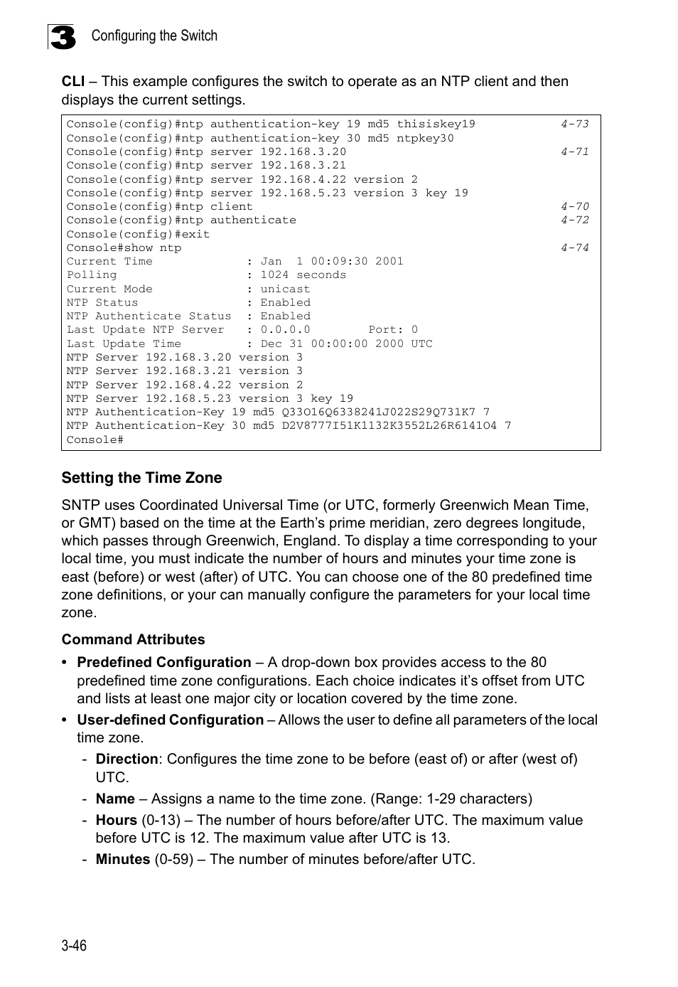 Setting the time zone | LevelOne FGL-2870 User Manual | Page 100 / 800