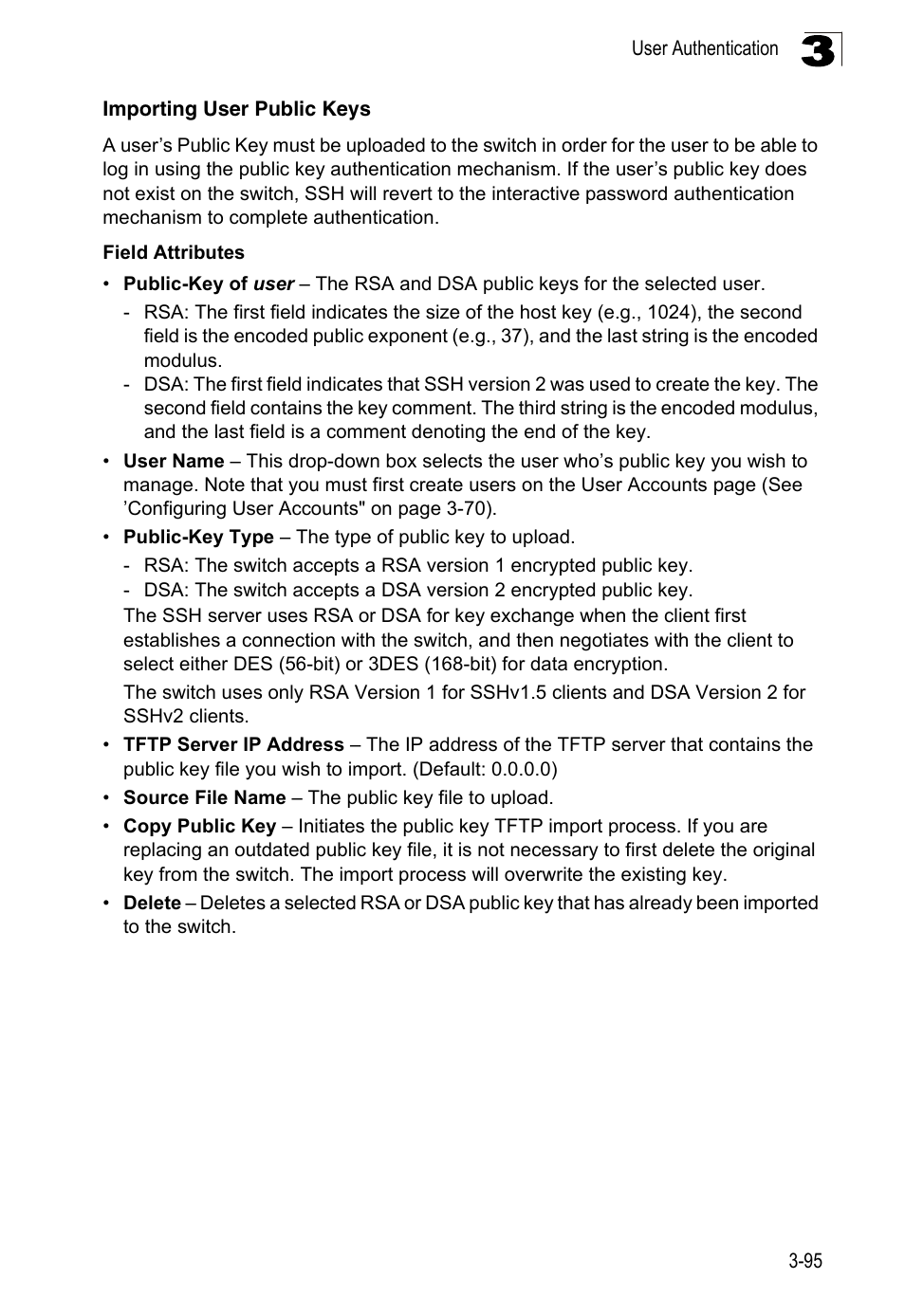 Importing user public keys, Importing user public keys" on | LevelOne FGL-2870 User Manual | Page 149 / 800