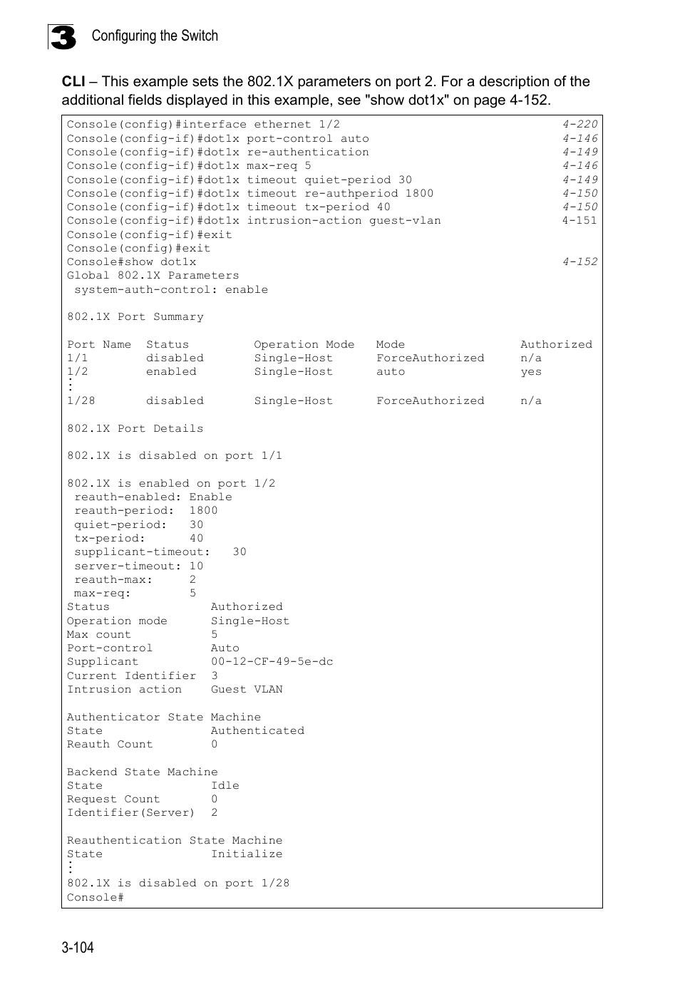 Configuring the switch 3-104 | LevelOne FGL-2870 User Manual | Page 158 / 800