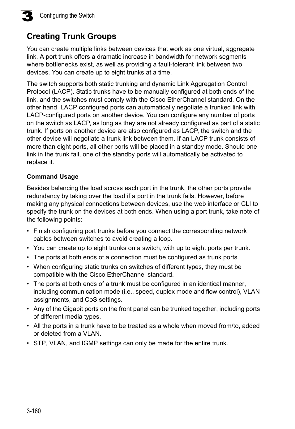 Creating trunk groups | LevelOne FGL-2870 User Manual | Page 214 / 800