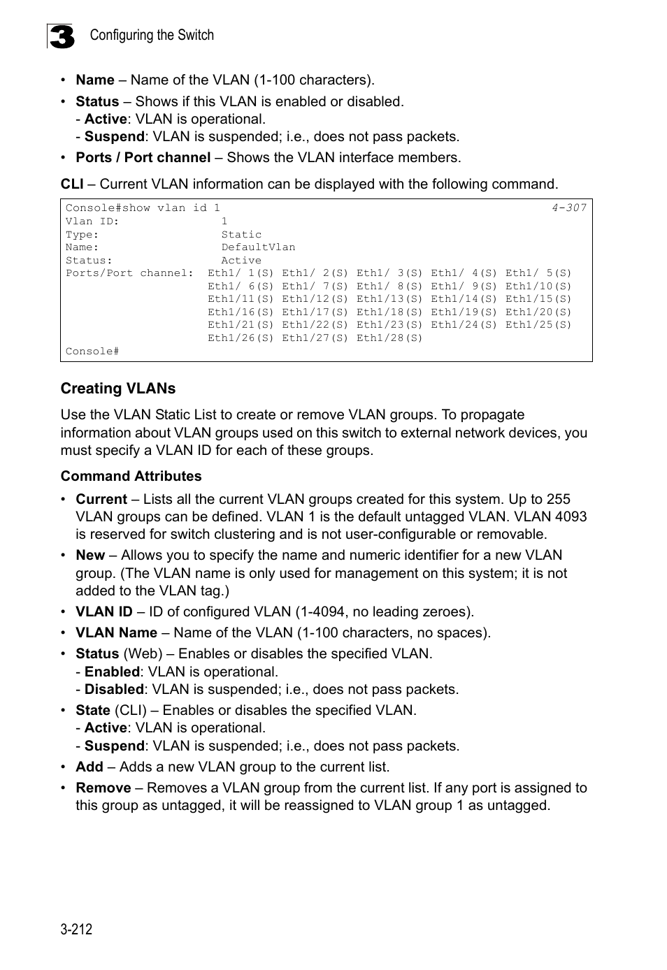 Creating vlans | LevelOne FGL-2870 User Manual | Page 266 / 800