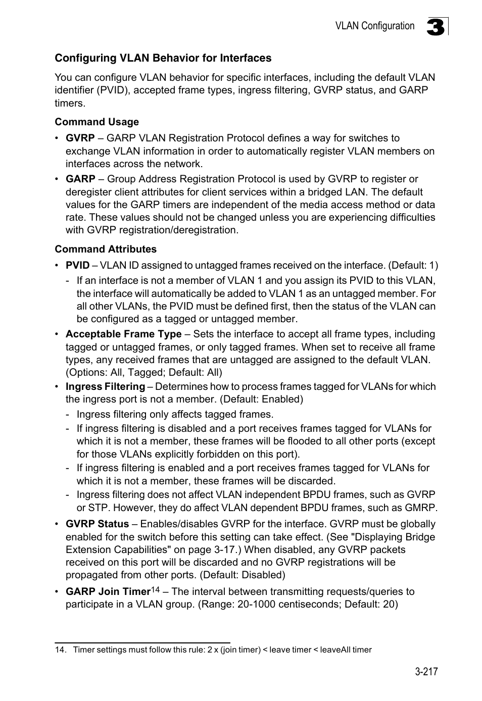 Configuring vlan behavior for interfaces | LevelOne FGL-2870 User Manual | Page 271 / 800