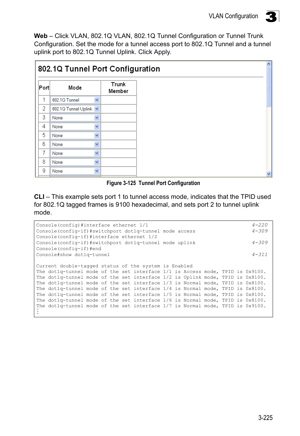 Figure 3-125, Tunnel port configuration | LevelOne FGL-2870 User Manual | Page 279 / 800