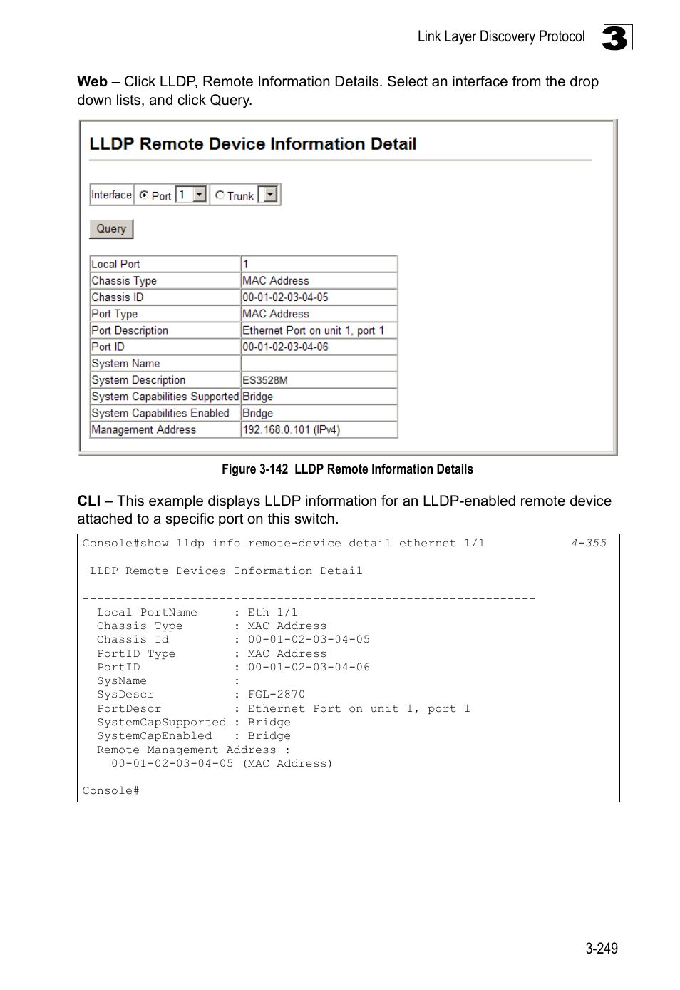 Figure 3-142, Lldp remote information details | LevelOne FGL-2870 User Manual | Page 303 / 800