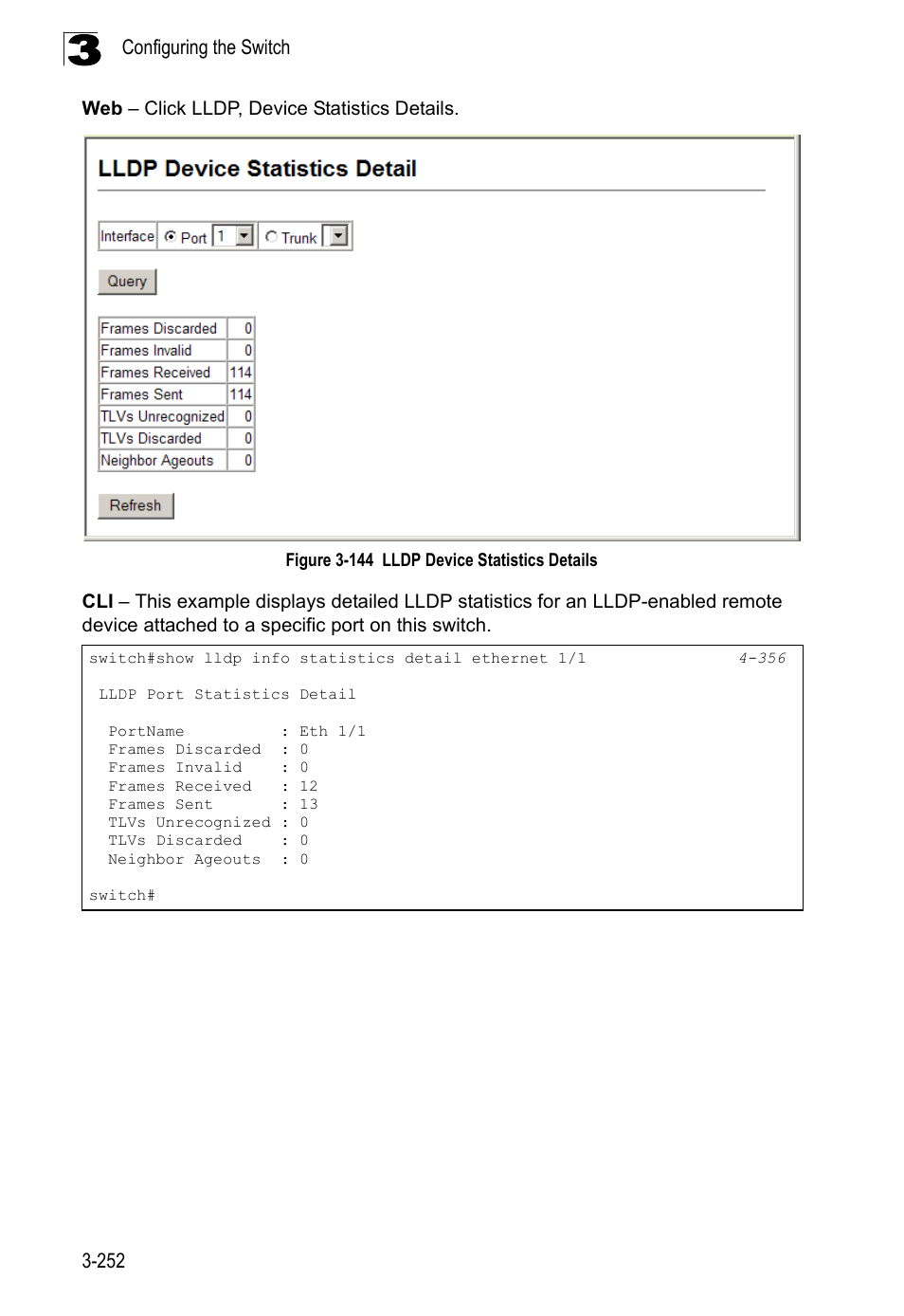 Figure 3-144, Lldp device statistics details | LevelOne FGL-2870 User Manual | Page 306 / 800