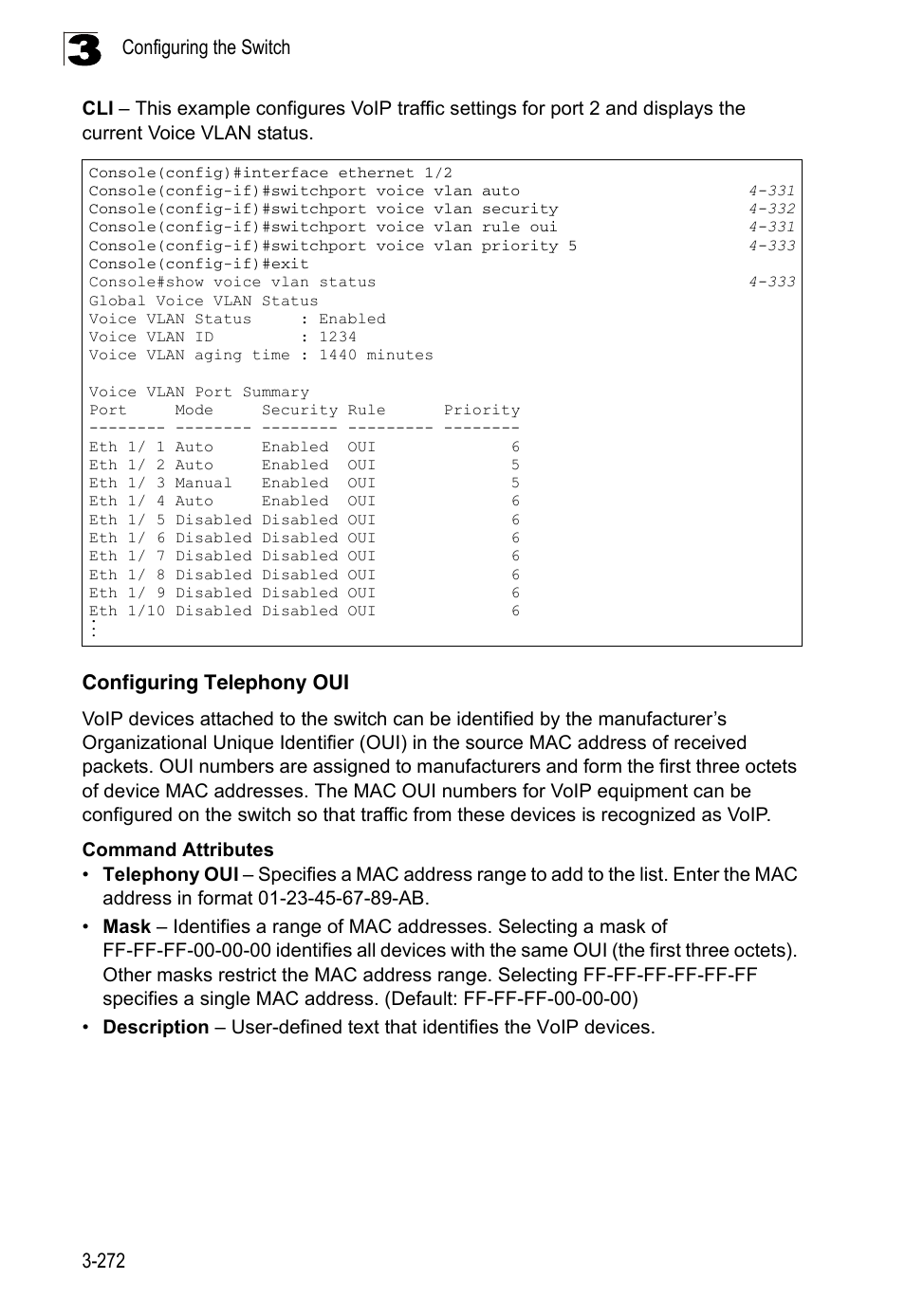Configuring telephony oui | LevelOne FGL-2870 User Manual | Page 326 / 800