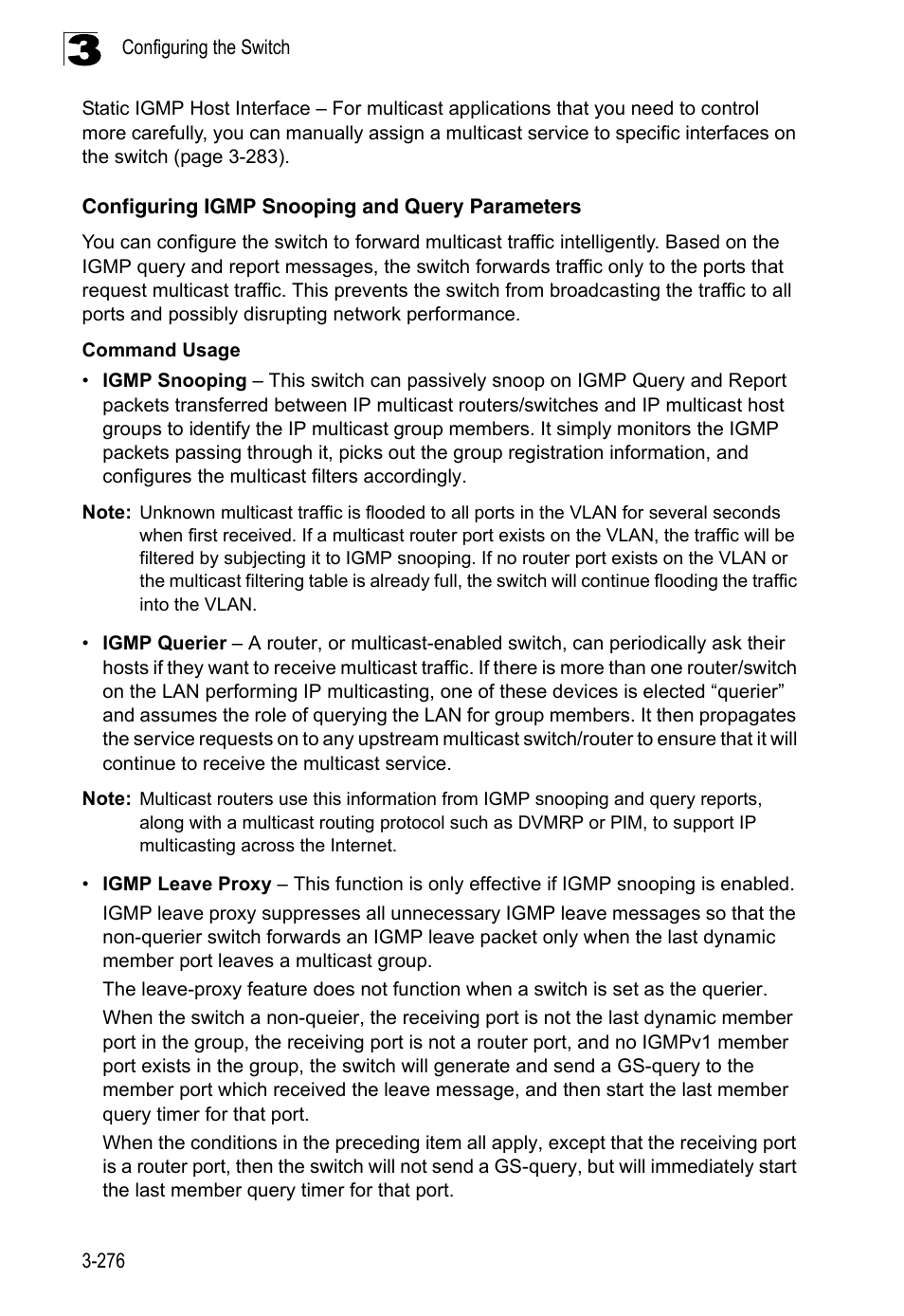 Configuring igmp snooping and query parameters | LevelOne FGL-2870 User Manual | Page 330 / 800