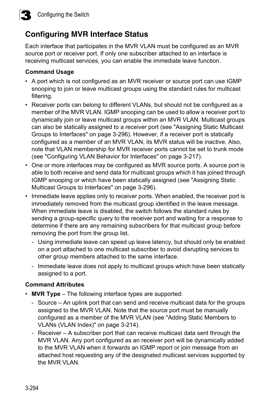 Configuring mvr interface status | LevelOne FGL-2870 User Manual | Page 348 / 800