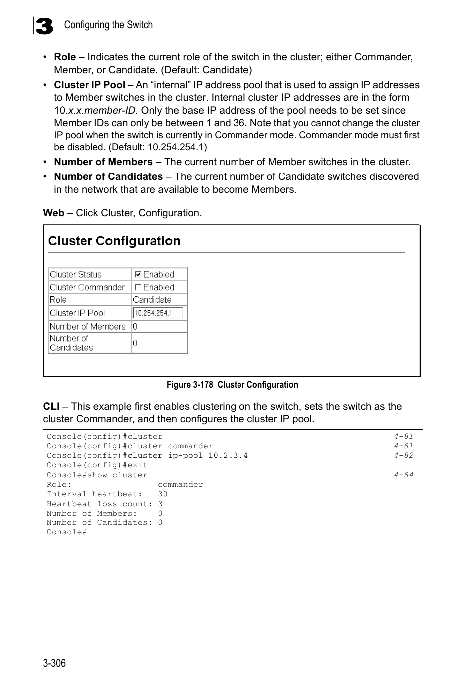 Figure 3-178, Cluster configuration | LevelOne FGL-2870 User Manual | Page 360 / 800
