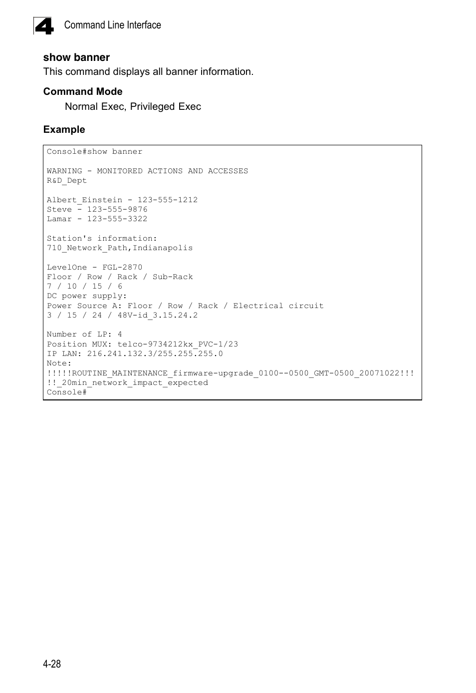 Show banner | LevelOne FGL-2870 User Manual | Page 394 / 800