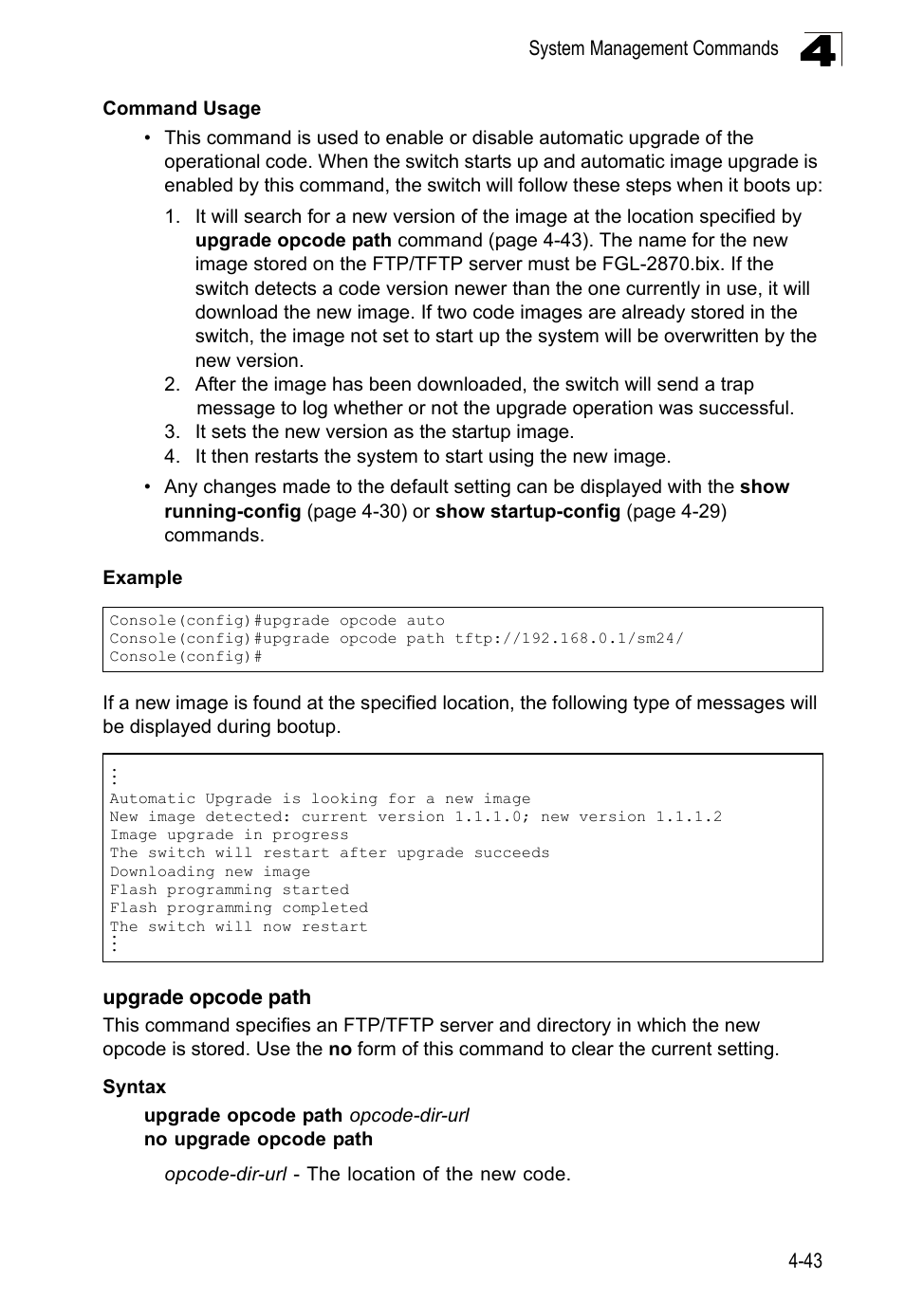 Upgrade opcode path | LevelOne FGL-2870 User Manual | Page 409 / 800