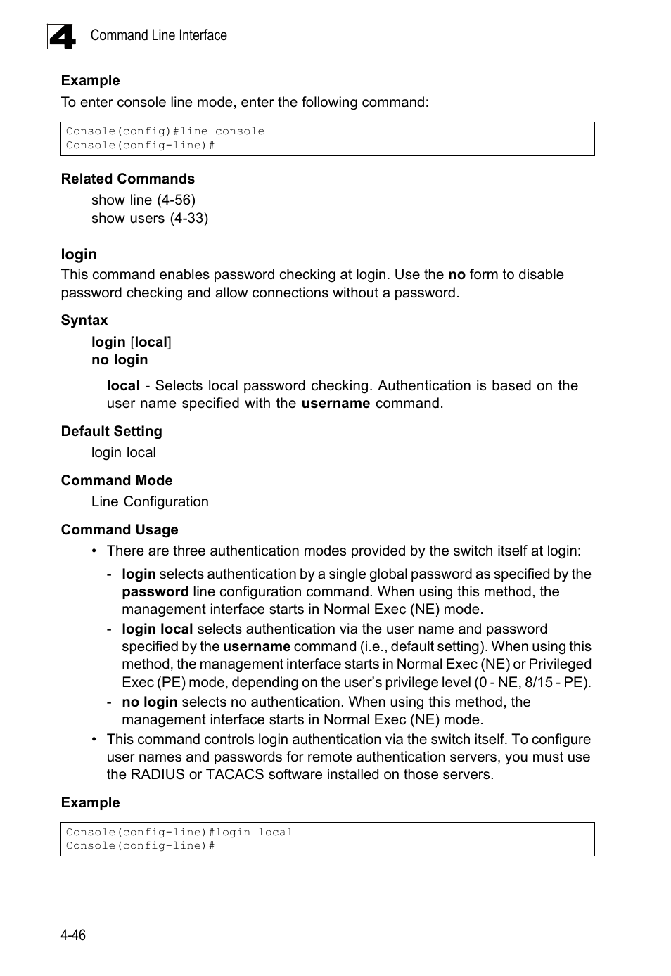 Login 4-46 | LevelOne FGL-2870 User Manual | Page 412 / 800