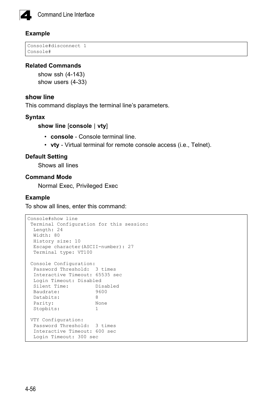 Show line | LevelOne FGL-2870 User Manual | Page 422 / 800