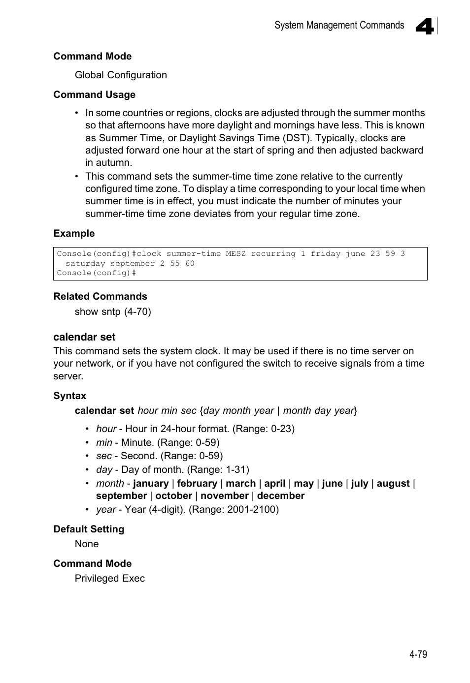 Calendar set | LevelOne FGL-2870 User Manual | Page 445 / 800