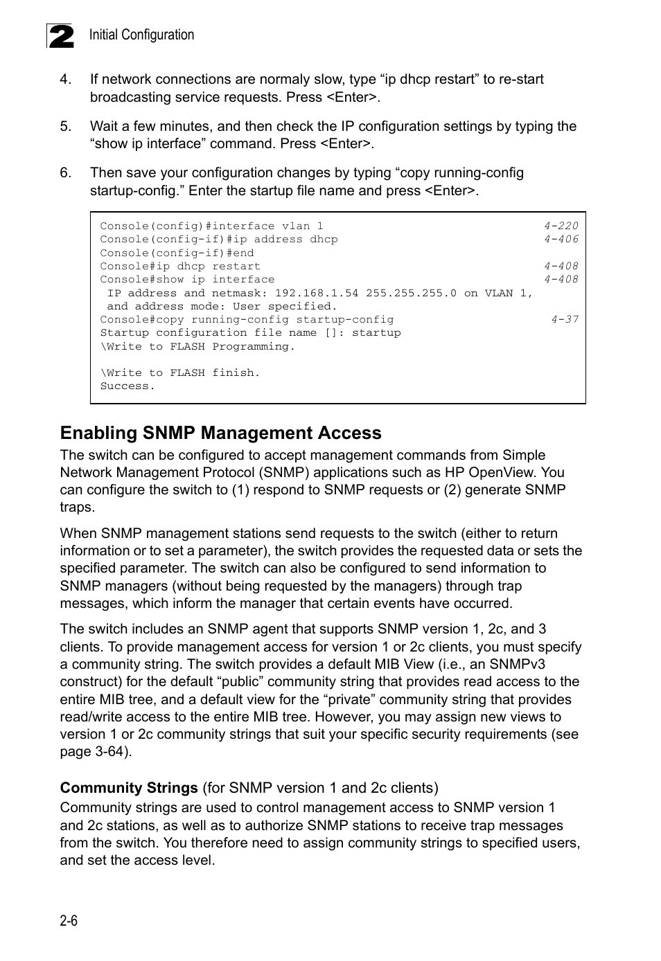Enabling snmp management access | LevelOne FGL-2870 User Manual | Page 50 / 800