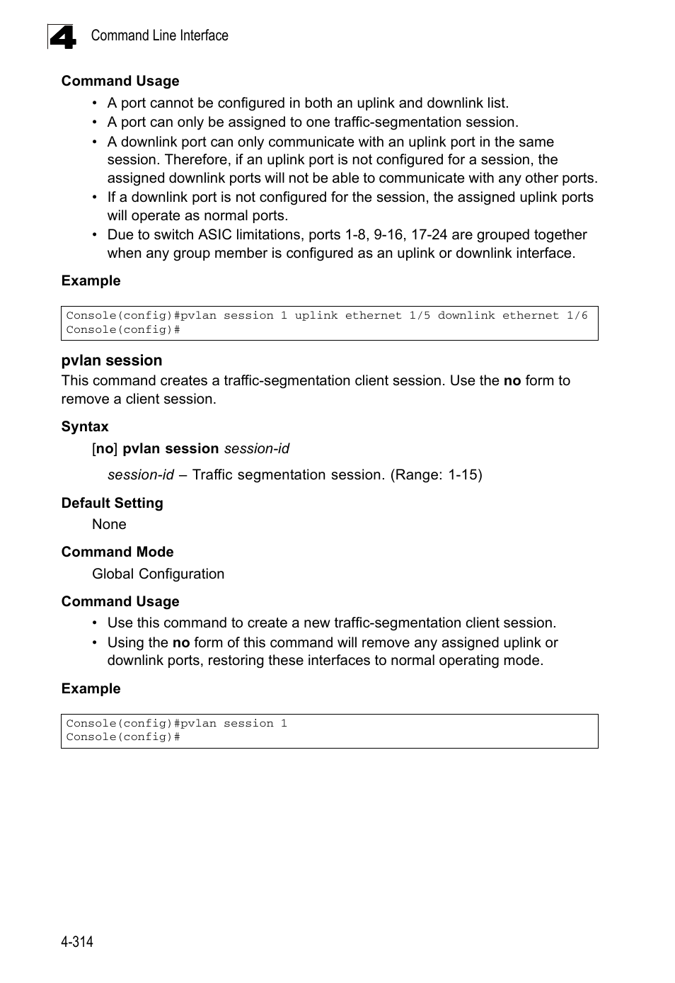 Pvlan session | LevelOne FGL-2870 User Manual | Page 680 / 800