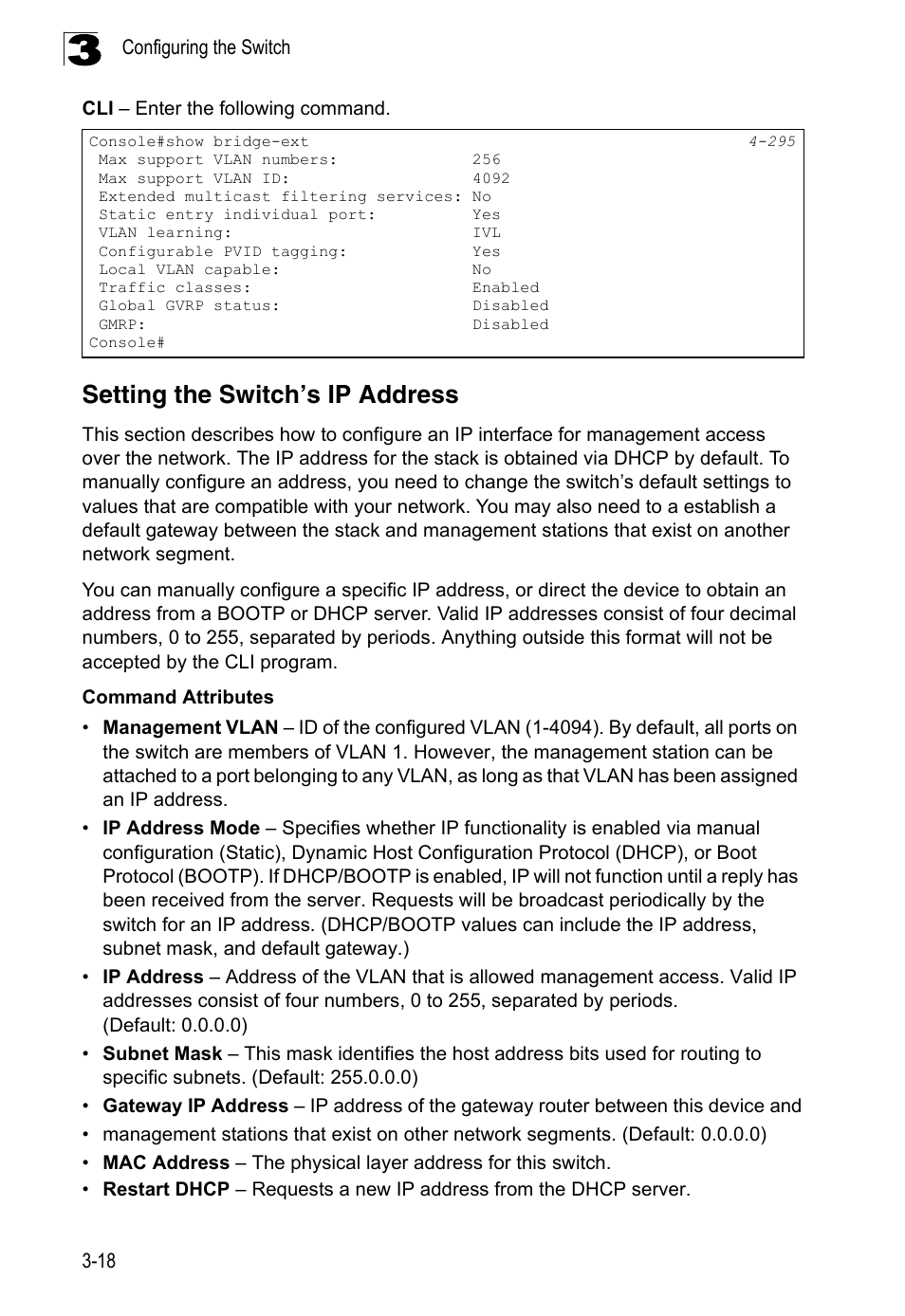 Setting the switch’s ip address | LevelOne FGL-2870 User Manual | Page 72 / 800