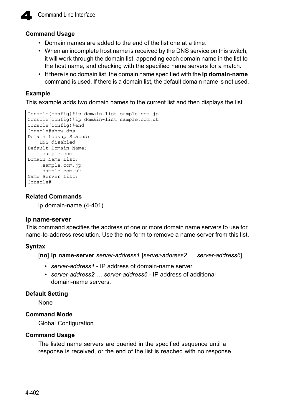 Ip name-server | LevelOne FGL-2870 User Manual | Page 768 / 800