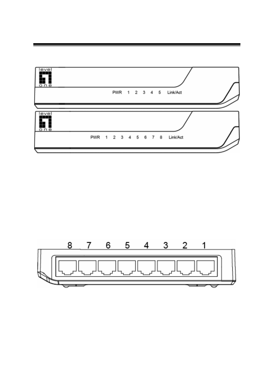Led definition | LevelOne FSW-0811 User Manual | Page 5 / 6