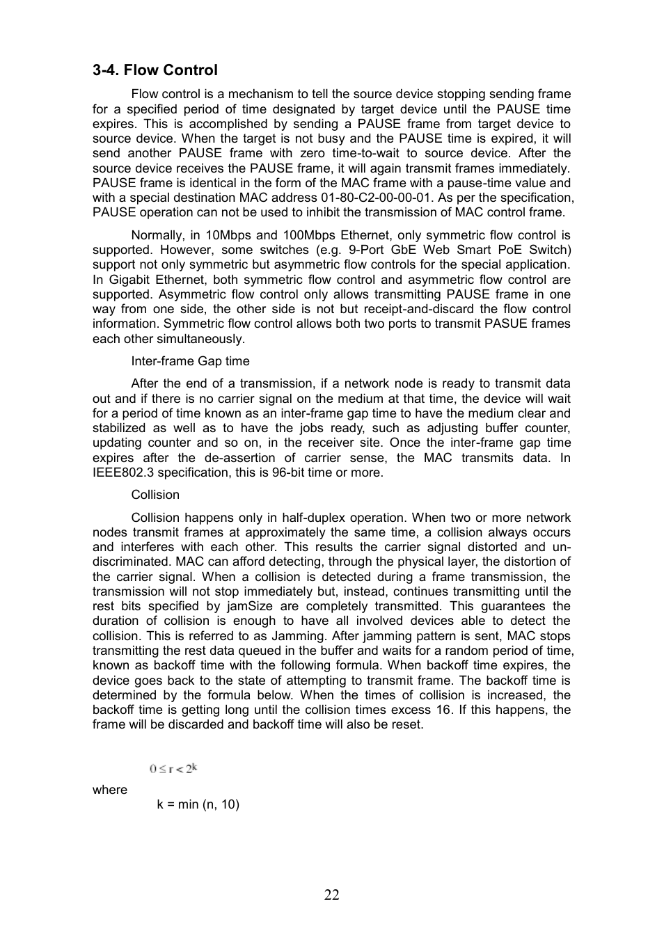 Ontrol, 22 3-4. flow control | LevelOne GEP-0950 User Manual | Page 28 / 86