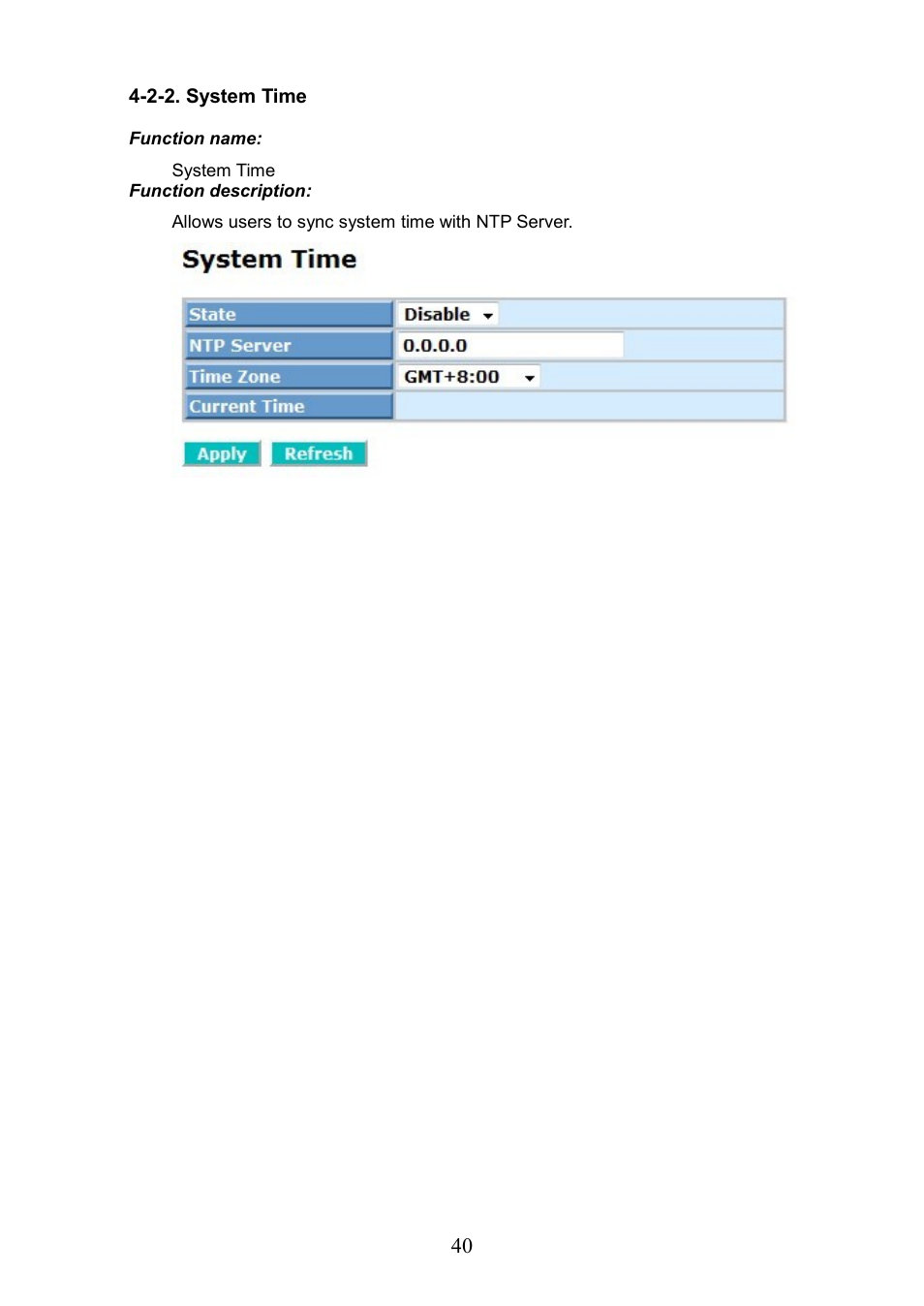 2-2. system time | LevelOne GEP-0950 User Manual | Page 46 / 86