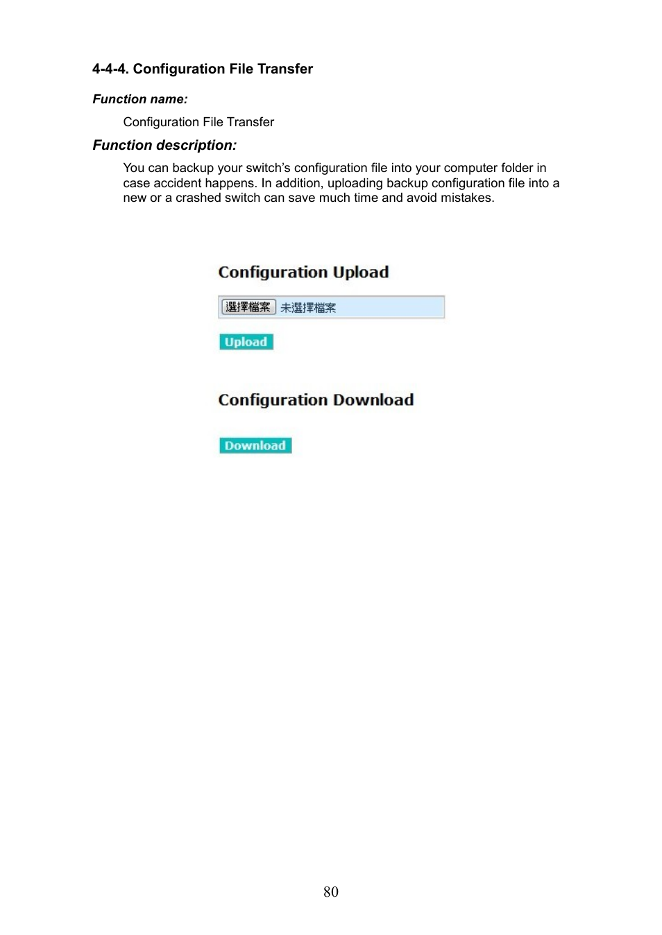 4-4. configuration file transfer | LevelOne GEP-0950 User Manual | Page 86 / 86
