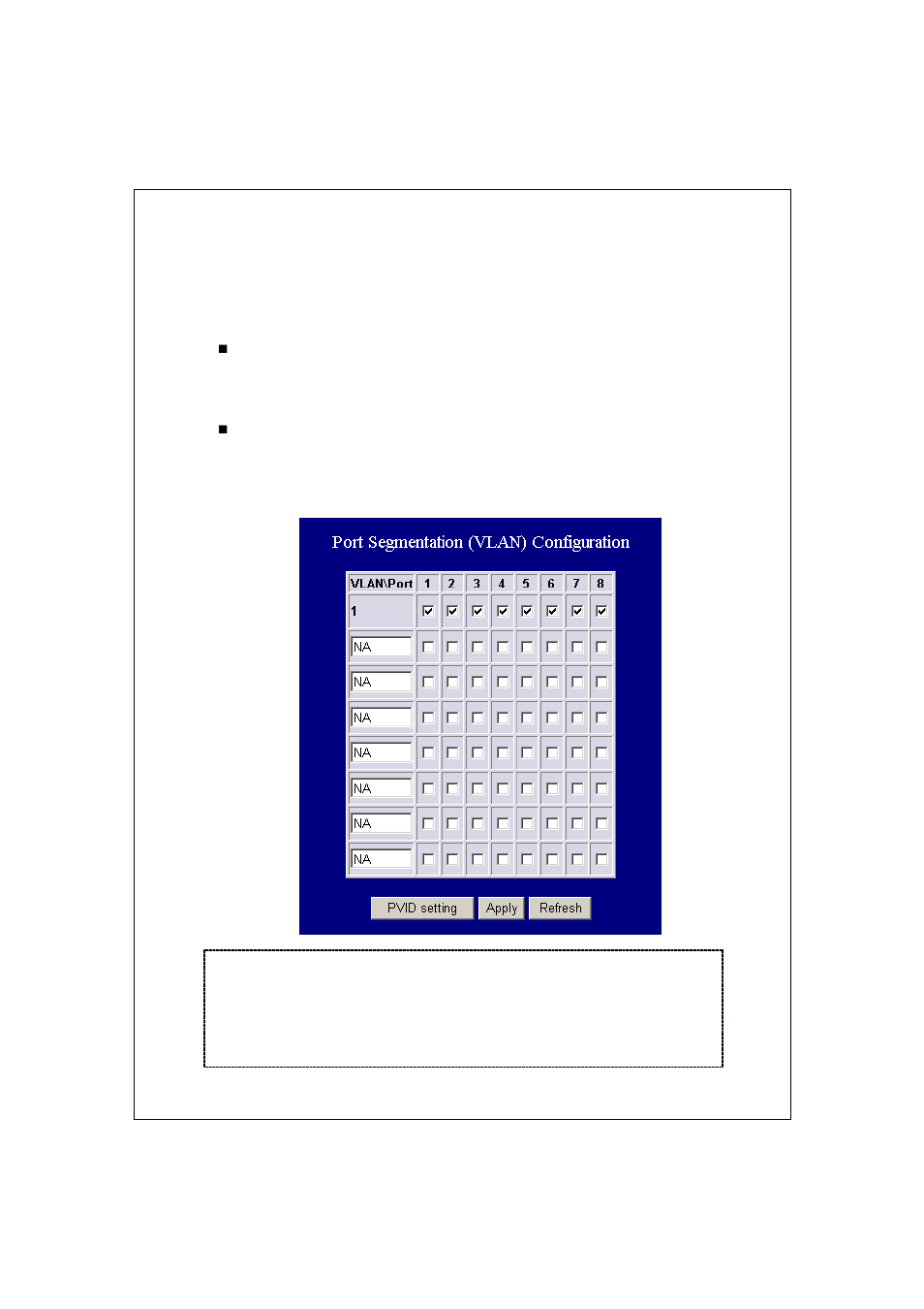 Vlan | LevelOne GES-0852 User Manual | Page 15 / 29