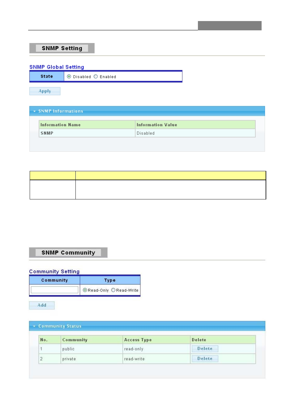 2 snmp community, Web smart switch | LevelOne GES-1650 User Manual | Page 80 / 94